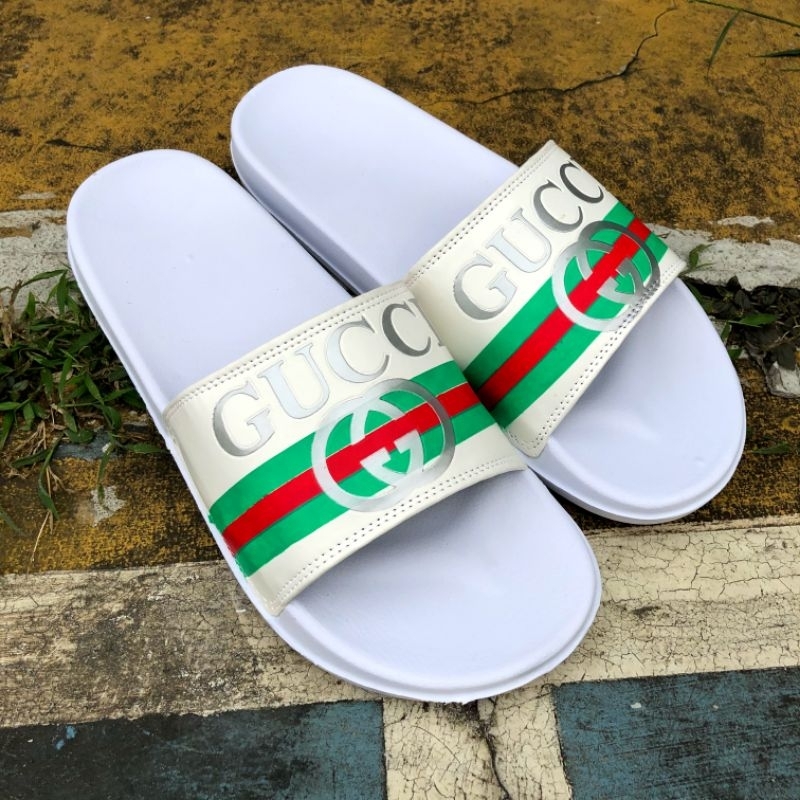 SENDAL PRIA MURAH SLIDE, SANDAL GUCCI IMPORT, SANDAL SLIDE GUCCI