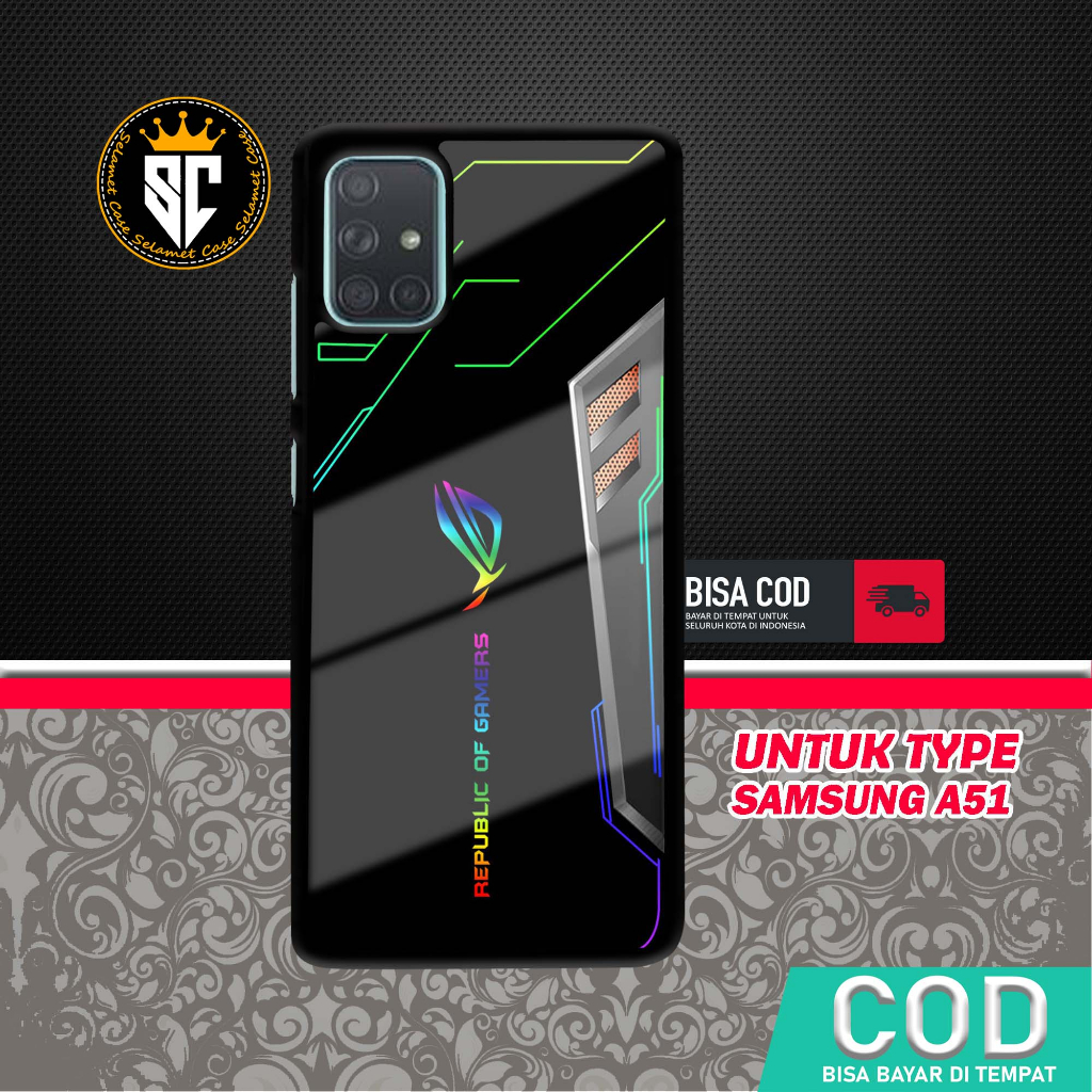 Case Samsung A51 Selamet Case [ROG] Casing hp - Silikon hp - Pelindung hp - Kesing hp - Mika hp Terb