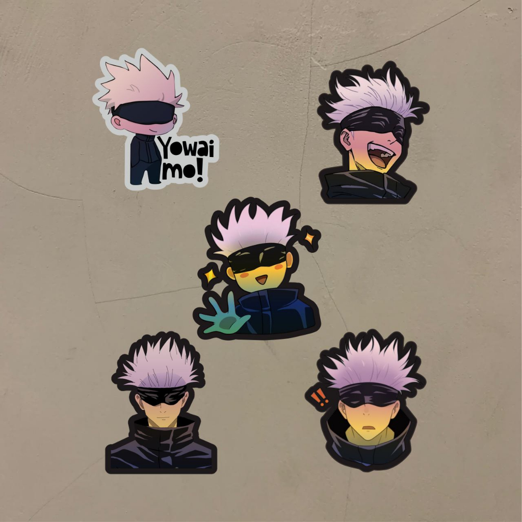 

Stiker Anime Hologram Gojo Pose Case Hp dan Laptop 7 Cm