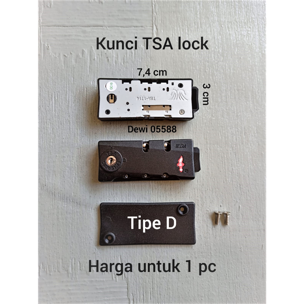 Lock Tsa, Kunci Tsa, Kunci koper, Tsa kunci kombinasi, Gembok koper tsa, Gembok tsa, Acesories koper