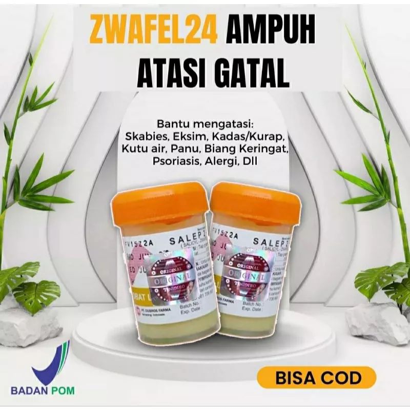 Salep Gatal Zwafel 24 Original Asli Obat Salep Gatal Panu Kadas Kurap Kutu Air