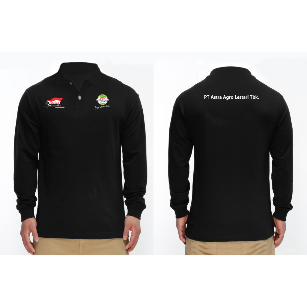 T-SHIRT KAOS LENGAN PANJANG BERKERAH PT ASTRA AGRO LESTARI