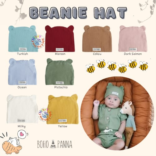 BohoPanna Beanie Hat Bayi 0-1 Tahun Topi CBKS SO