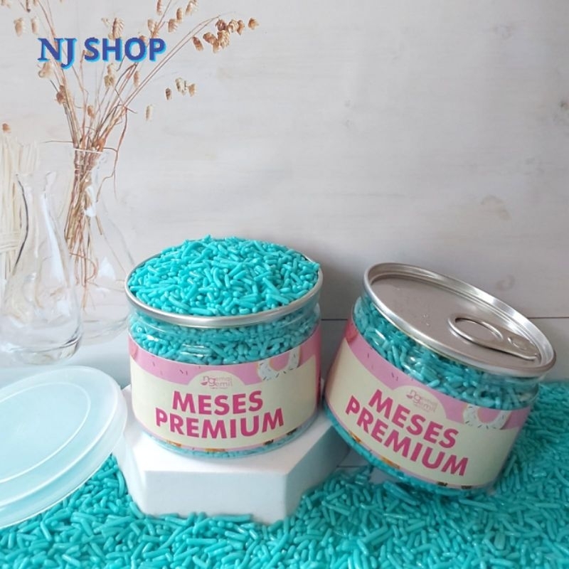 

[Coklat Original]-Can Meses Biru Butiran Coklat Sprinkle Topping Kue Donut Bolu Kualitas Premium