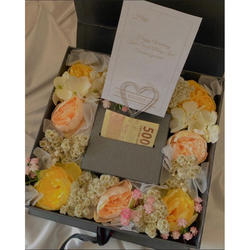 

Box hampers/gift box/kado coklat/edel mix coklat