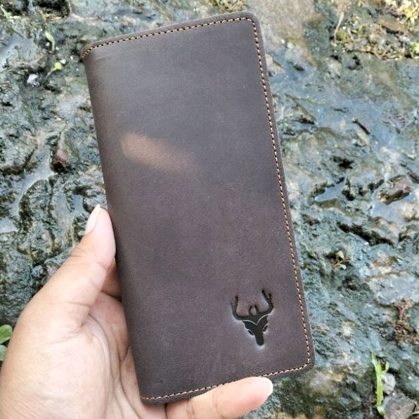 Dompet Panjang keren kulit sapi asli crazy horse