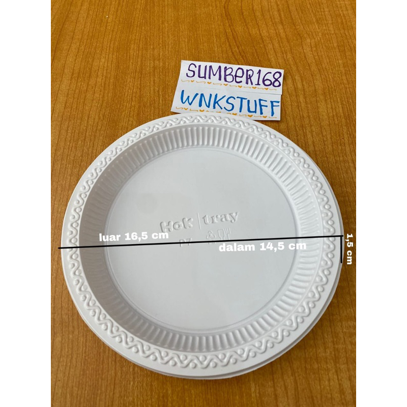 [50pcs] PIRING PLASTIK P7 P9 | MIKA PIRING MAKAN | PIRING PLASTIK | MIKA PIRING PUTIH P7 P9 | PIRING