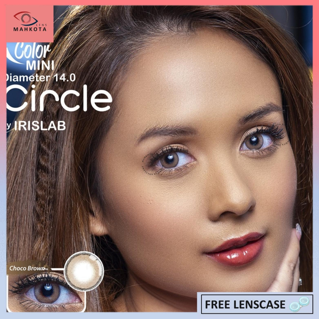 SOFTLENS LIVING COLOR MINI CIRCLE NORMAL &amp; MINUS (-0.50 S/D -3.00) DIA 14 MM BY IRISLAB / FREE LENSCASE / Softlen Soflen Soflens