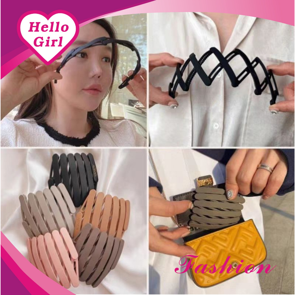 (Hello Girl)F11 Bando Lipat Wanita /Doff Hairband Premium Import