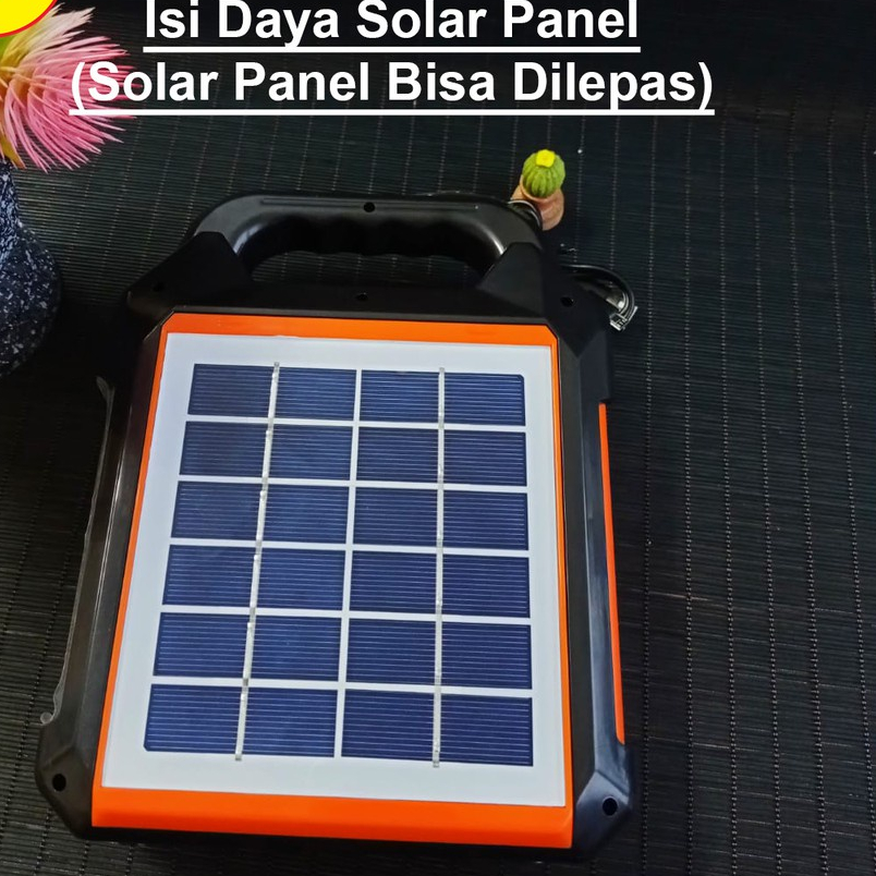 Speaker Bluetooth Solar Panel HK-168 Wireless Speaker Dengan Lampu LED Original