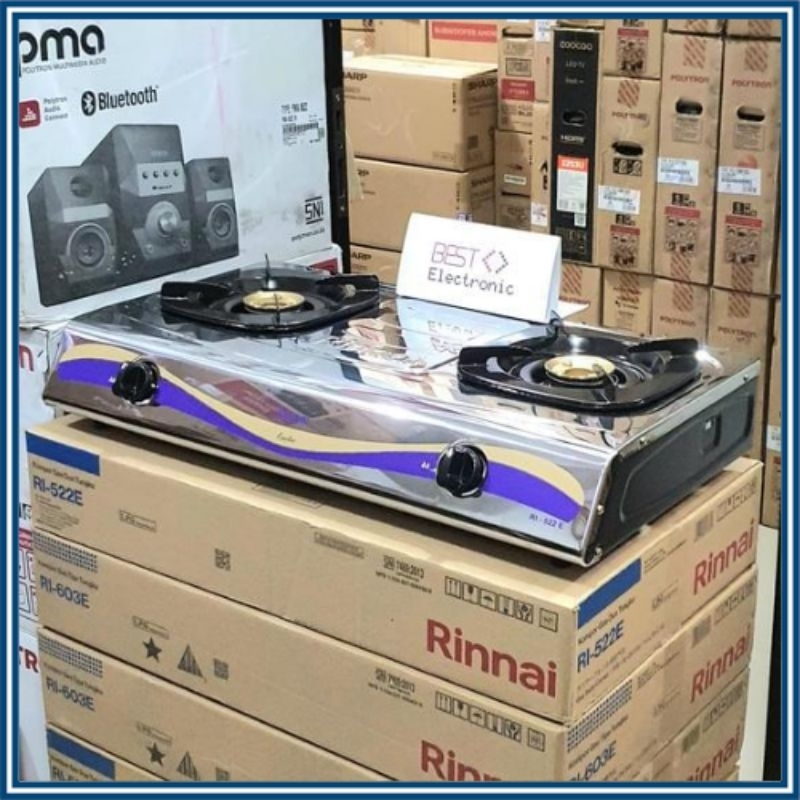 RB02 Kompor Gas Rinnai Stainless RI 522E Kompor Stainless Rinnai Kompor Rinnai 522E Kompor Rinai RI