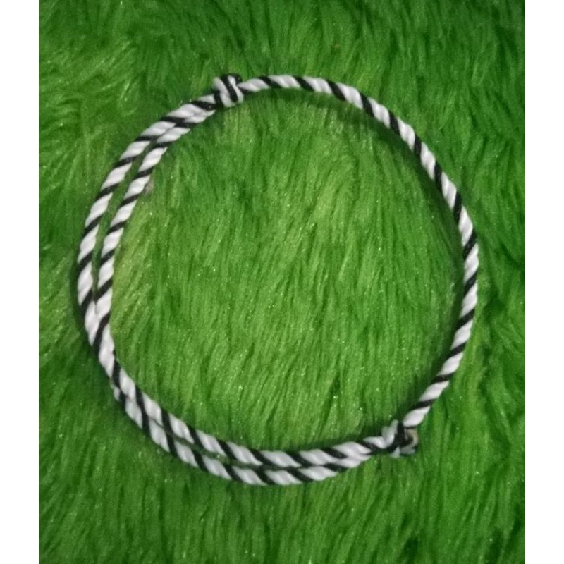 GELANG TALI HITAM PUTIH