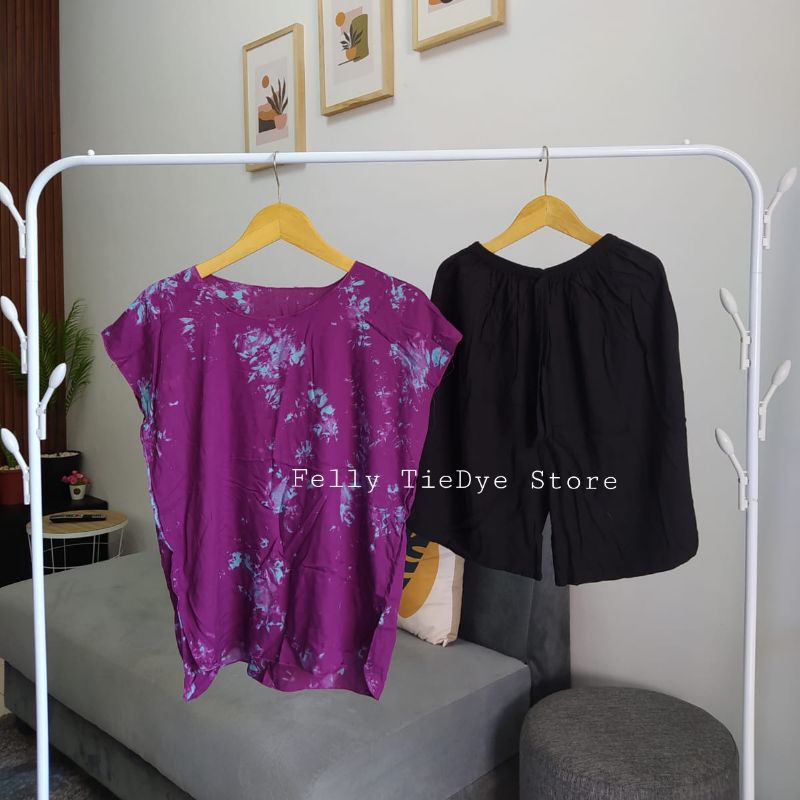 Setelan Pendek Wanita Rayon Combi Fit to XL