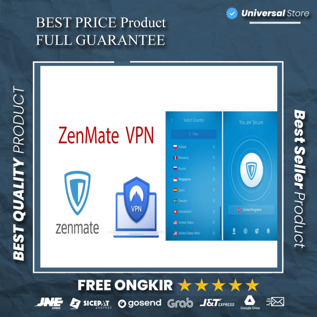 Account VPN ZenMate Ultimate Premium - Private VPN Connection
