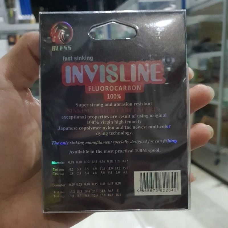 Senar Pancing invisline Fast sinking Fluorocarbon 100%