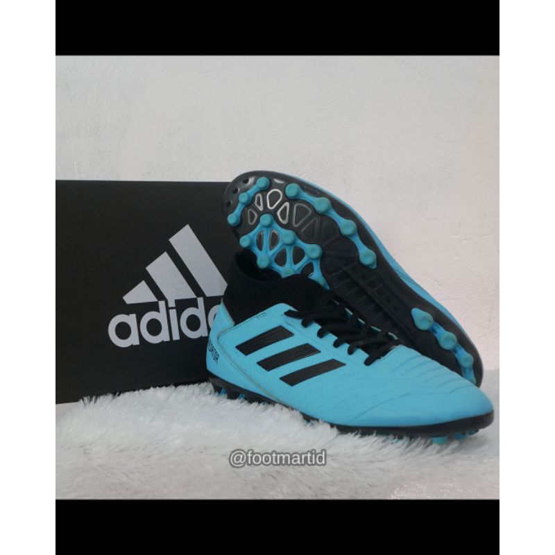 Sepatu Bola Adidas Predator 19.3 Ag Blue Second Original Like New