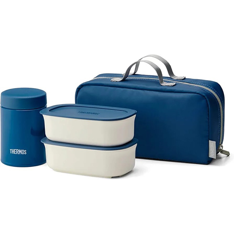 Thermos JEA-800 NVY Vacuum Insulated Soup Lunch Set, Navy