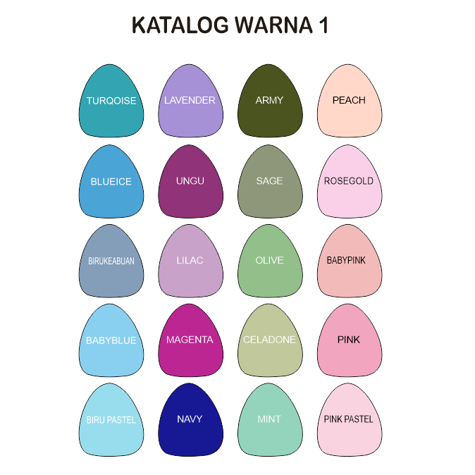 akrilik warna kotak bahan mahar