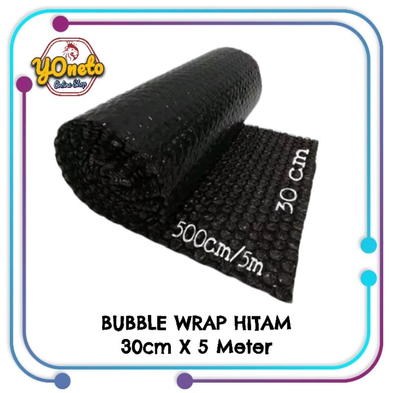 

Bubble Wrap Hitam 30cm X 500cm