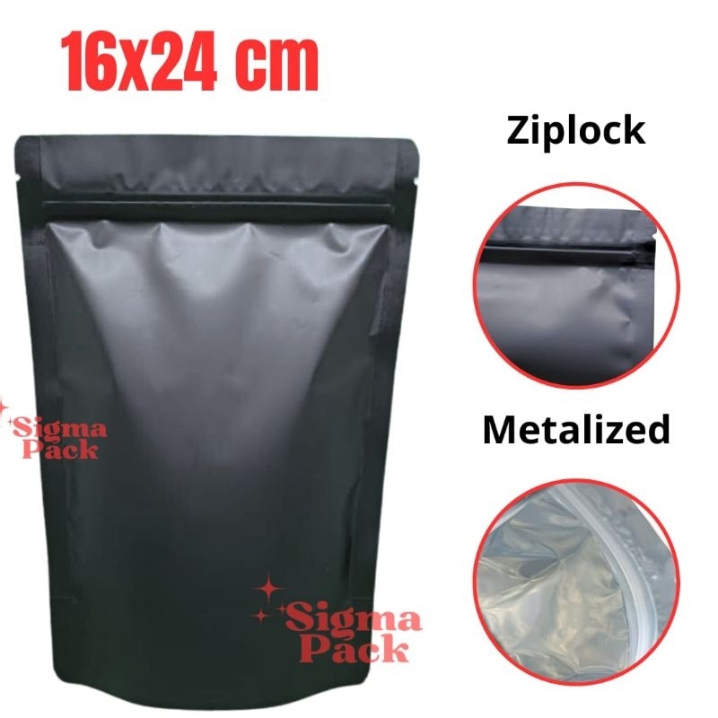 kemasan standing pouch 16x24 cm kemasan kopi kemasan keripik standing pouch ziplock