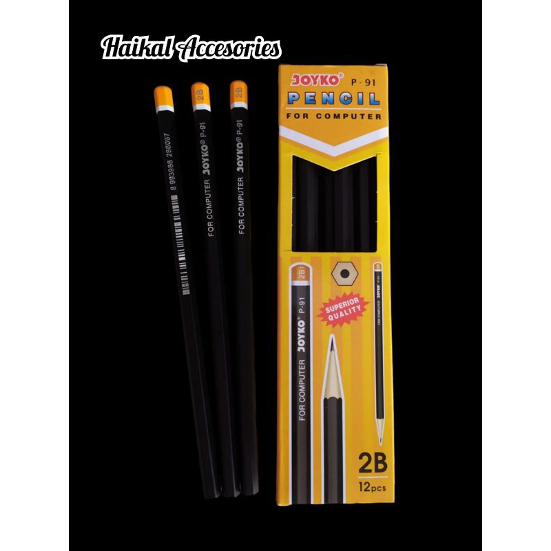

Pensil 2B Joyko P.91 1 Box Isi (12 Pcs)
