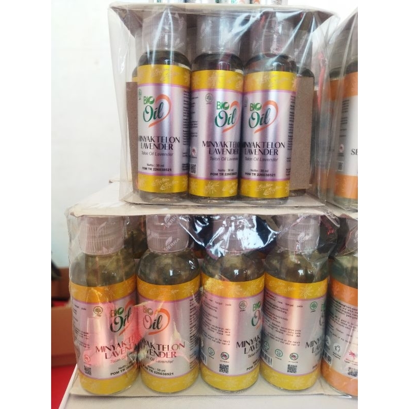 Minyak Telon Oil Lavender BIO OIL Essence Wangi Alami Bayi Anti Gigitan Nyamuk 20 Ml | 30 Ml | 50 Ml