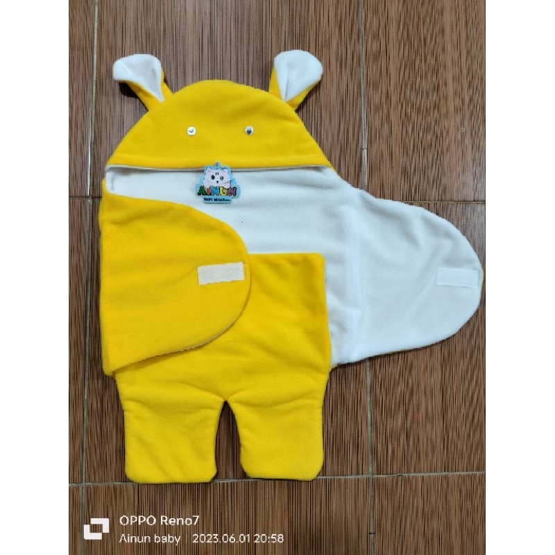 Selimut Bayi Karakter Super Hangat Bahan Lembut Untuk Usia 0-12 Bulan