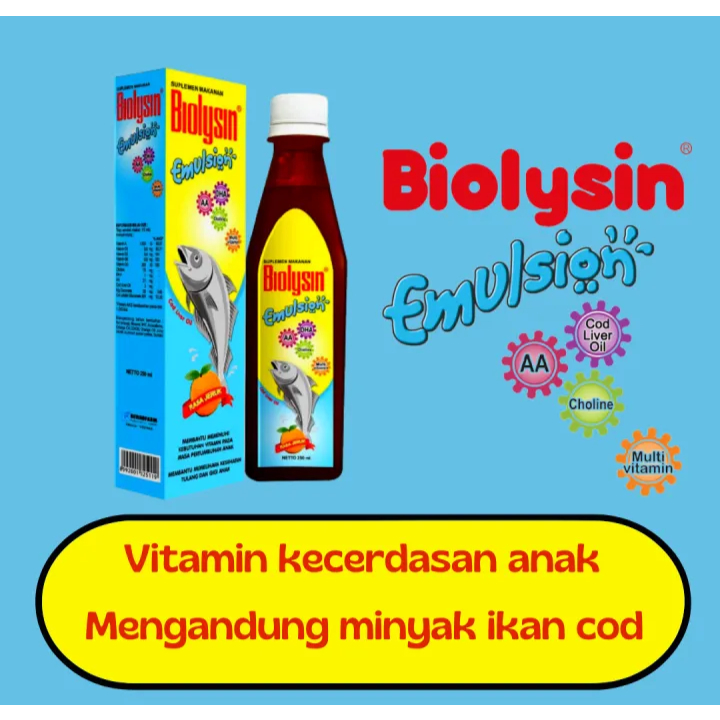 Sirup Otak Pintar Vitamin Minyak Ikan Untuk Anak, Vitamin Nafsu Makan Untuk Anak 1 Tahun, Vitamin Ot