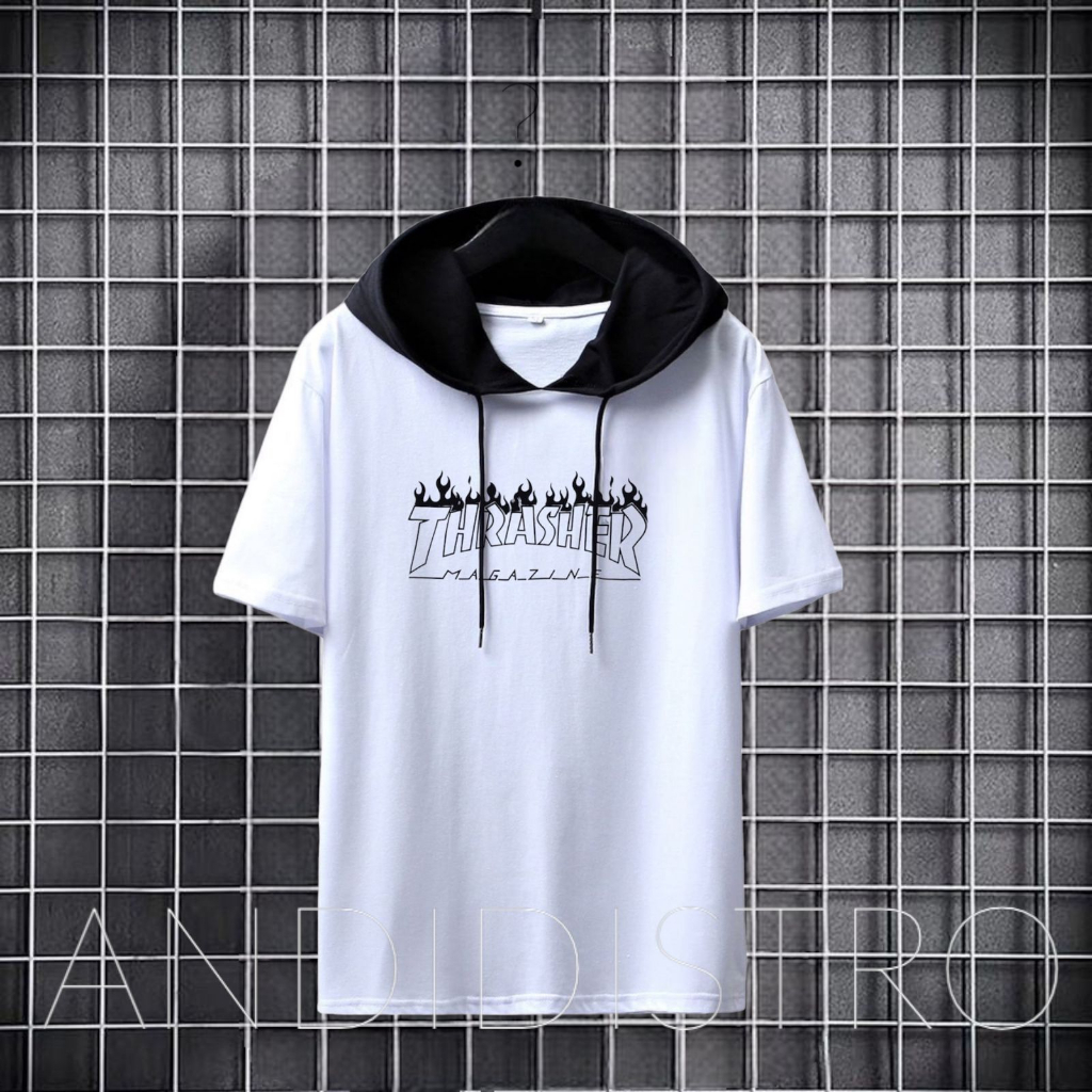 HOODIE TERBARU/KAOS KUPLUK/BAJU PRIA LENGAN PENDEK/KAOS KUPLUK