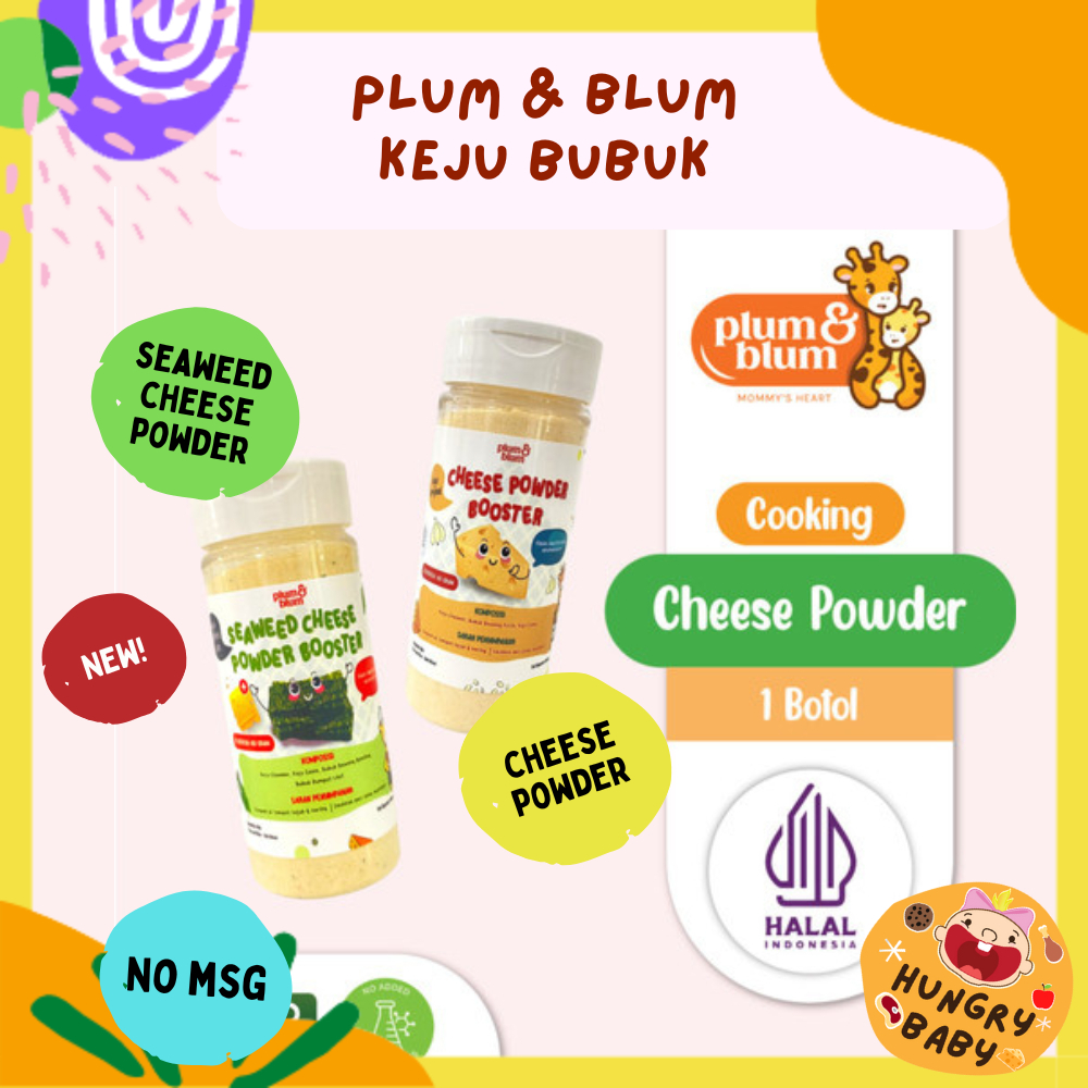 

Plum & Blum Baby Cheese Powder / Bubuk Mpasi Bayi Keju Cheddar 45 gram / Plum and Blum