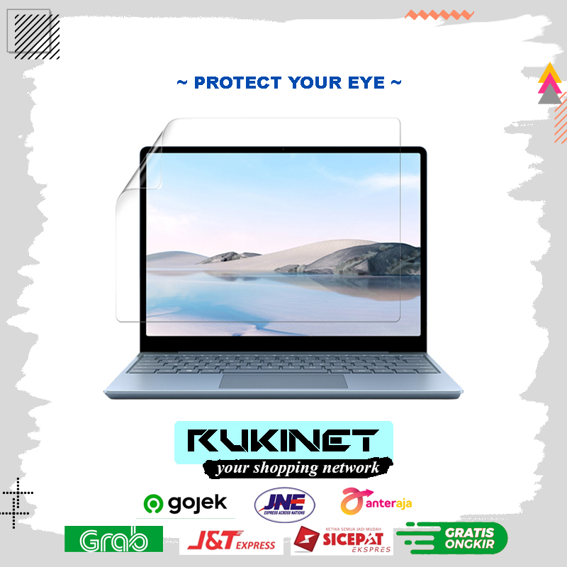 PAKET Screen Protector Laptop + Kain Lap LCD + Cairan Pembersih + Kuas / Pelindung Layar macbook 11 / 14 / 15,6 inch Siap Pasang