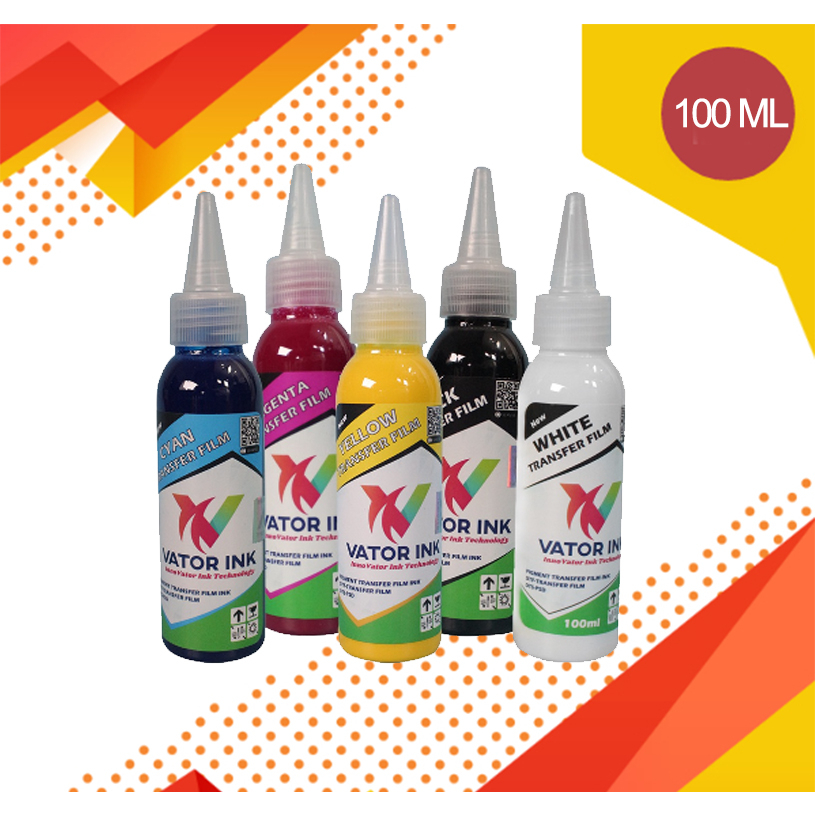 Tinta DTF Vator 100ML / Vator Tinta DTF CMYK WHITE 100ML
