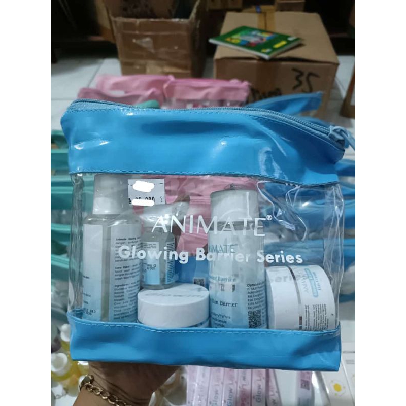 PAKET SKINCARE BPOM ANIMATE BIRU SKIN BARIER 5 IN 1 FREE GIFT BABY GOLD