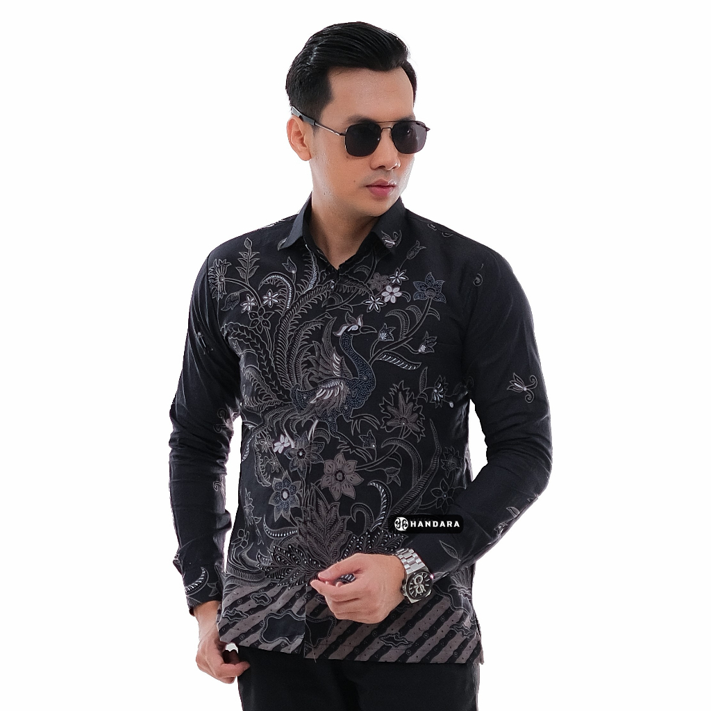 Handara Batik Pria Srigunting Hitam HB-215