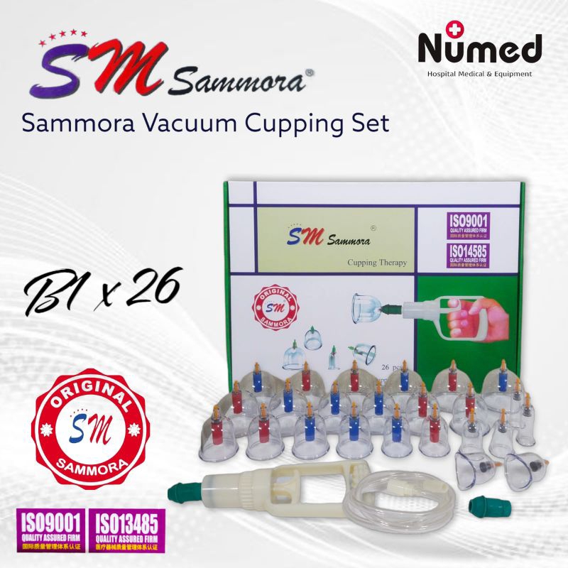 Sammora Alat Bekam Original Isi 26 Kop / Kop Angin Sammora Isi 26 Cup / Cupping Therapy