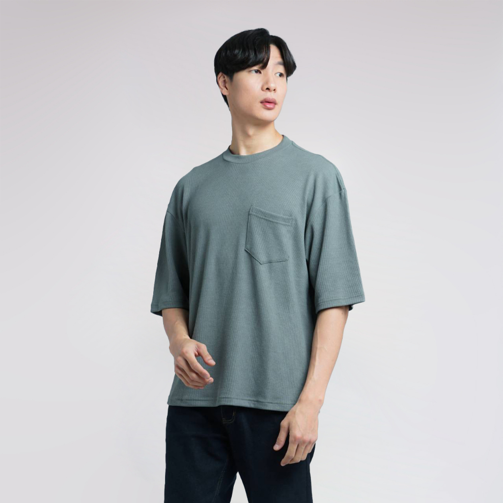 Kaos Oversize Waffle Pocked Original Brand Pollac