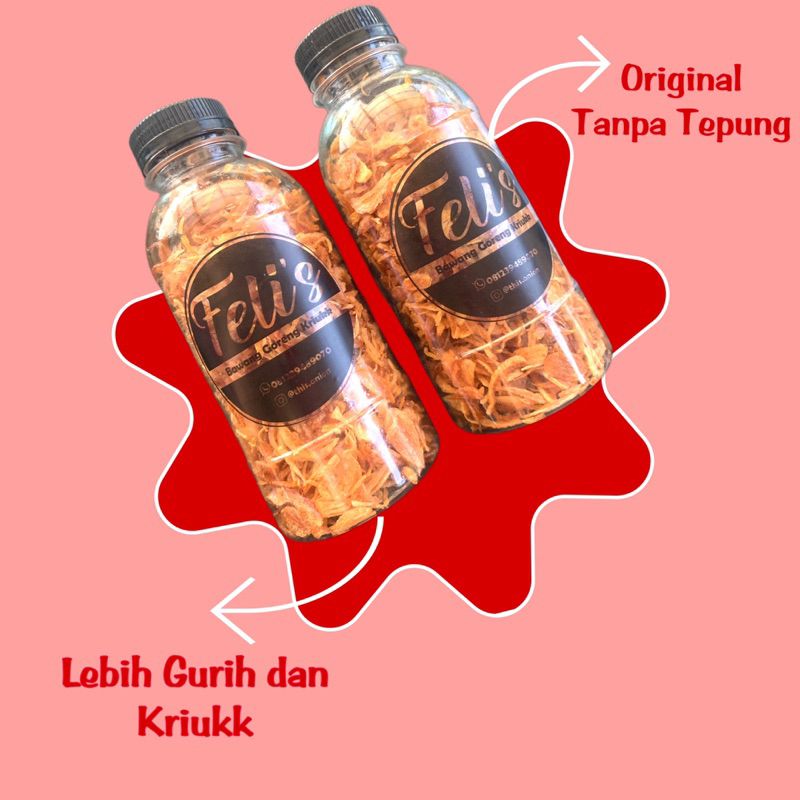 

Bawang Goreng Tanpa Tepung 200gr