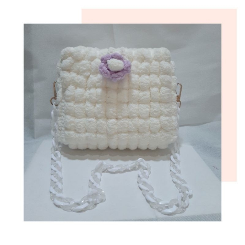 Cloudy Bag || Plastic canvas bag || buble bag