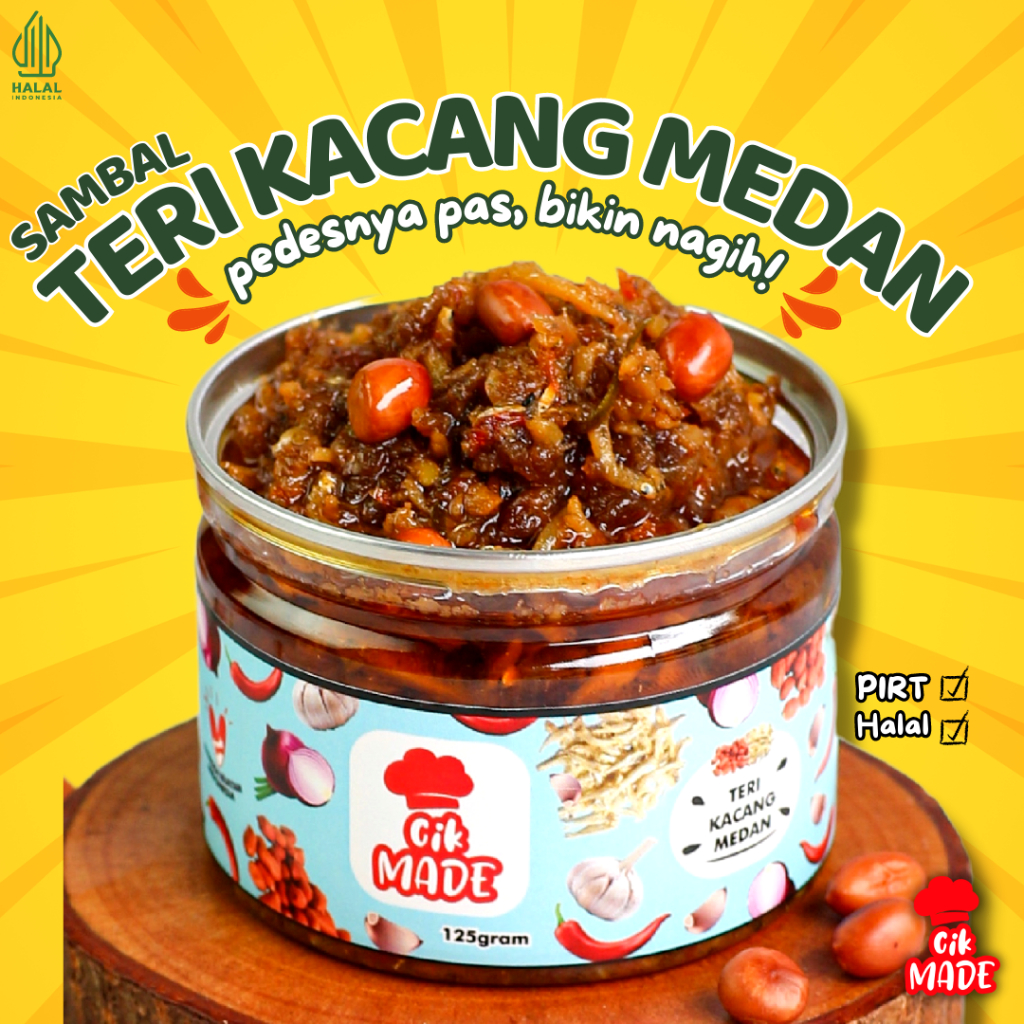 

Teri Kacang Medan " Cik Made " - 125 Gram