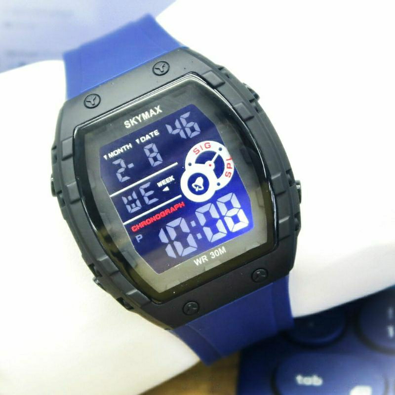 NEW LIMITED!!!Jam Tangan Skymax 2219 Pria Digital Favorit Kesukaan Bisa Buat Berenang