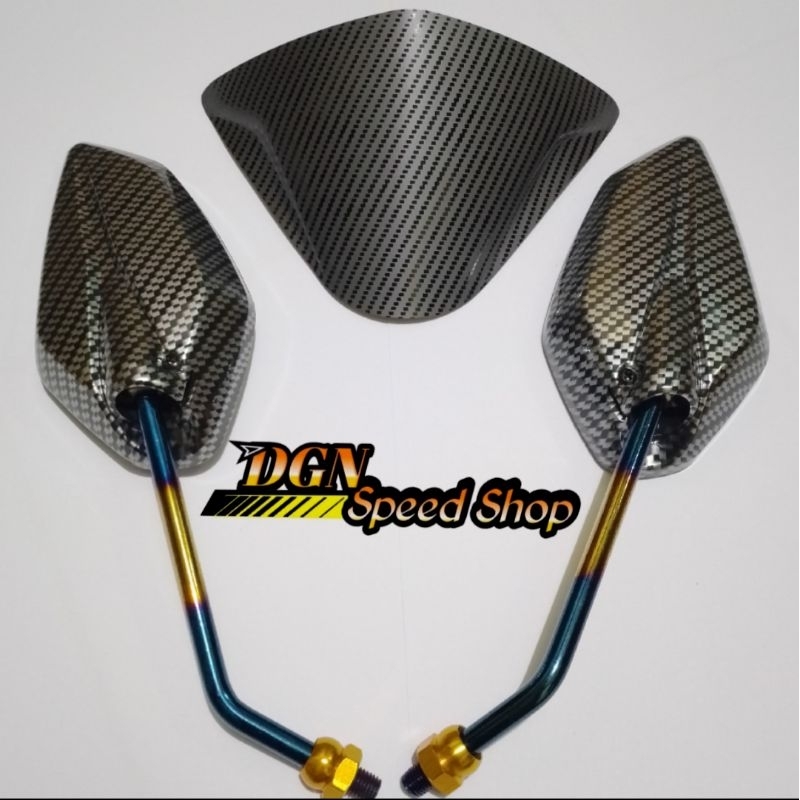 PAKET VARIASI CARBON SEPION PLUS VISOR CARBON JUPITER MX NEW MX OLD JUPITER Z ROBOT JUPITER Z1 DLL