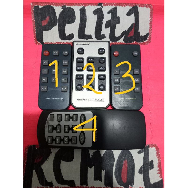Remote simbadda speaker original terlengkap