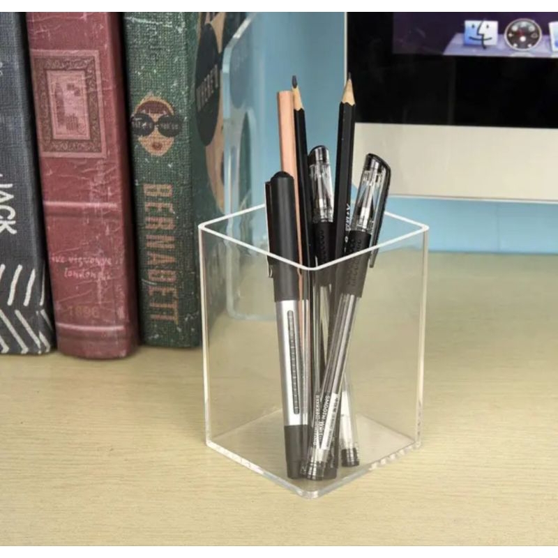 kotak akrilik tempat pulpen