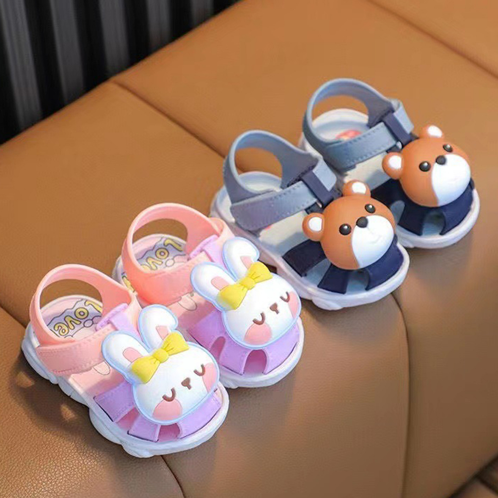 PROMO 12.12 PUNCAK Okaybaby B302 Sandal Balita Anak Laki-laki Perempuan Lucu Import Bagus Lembut Kekinian Sendal Casual