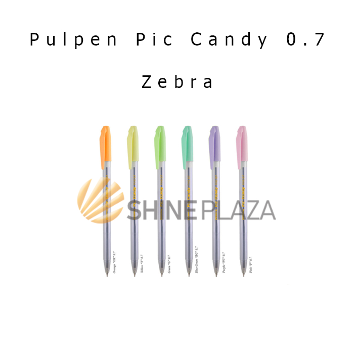 

Pulpen Pic Candy Semi Gel Ink Zebra 0.7mm - Pulpen Hitam Piccolo 0,7