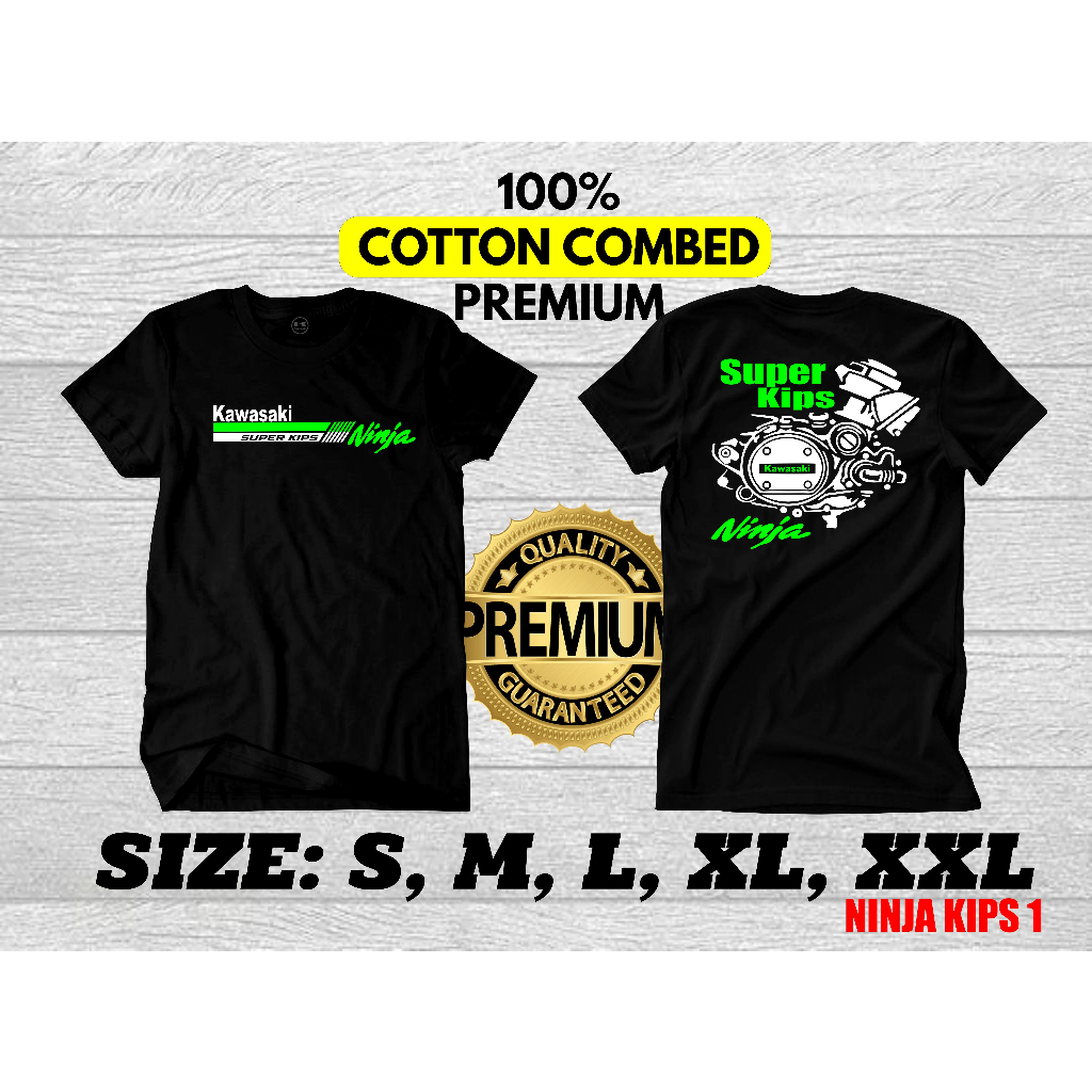 KAOS BAJU NINJA SUPER KIPS // T SHIRT NINJA R 2 TAK RR