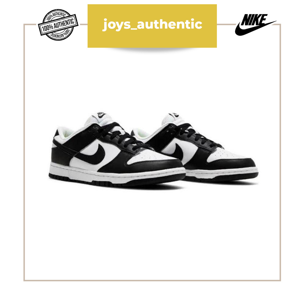 Sepatu Wanita Nike Dunk Low Panda Next Nature Women with Box Woman Sneakers Authentic Original