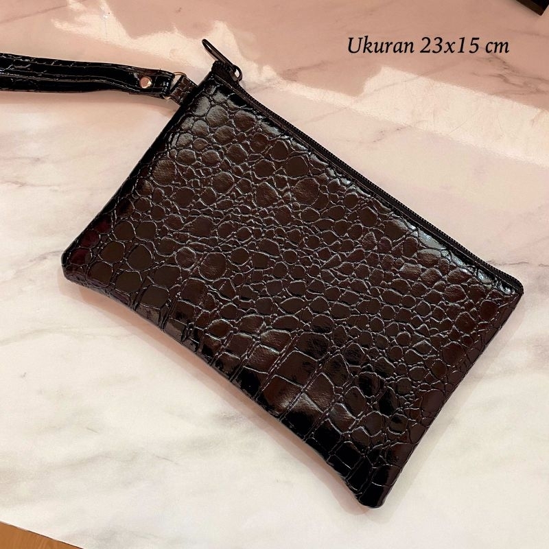 Dompet Croco / Clutch Crona Simpel Murah