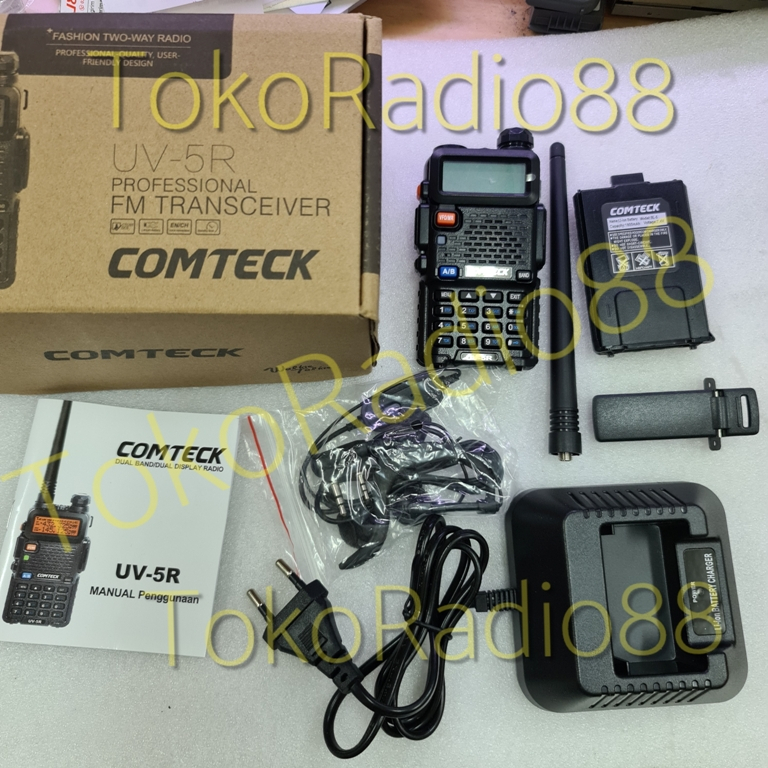 Comteck UV-5R HT Dual Band Baru Ori Garansi UV5R UV5 Comteck Radio