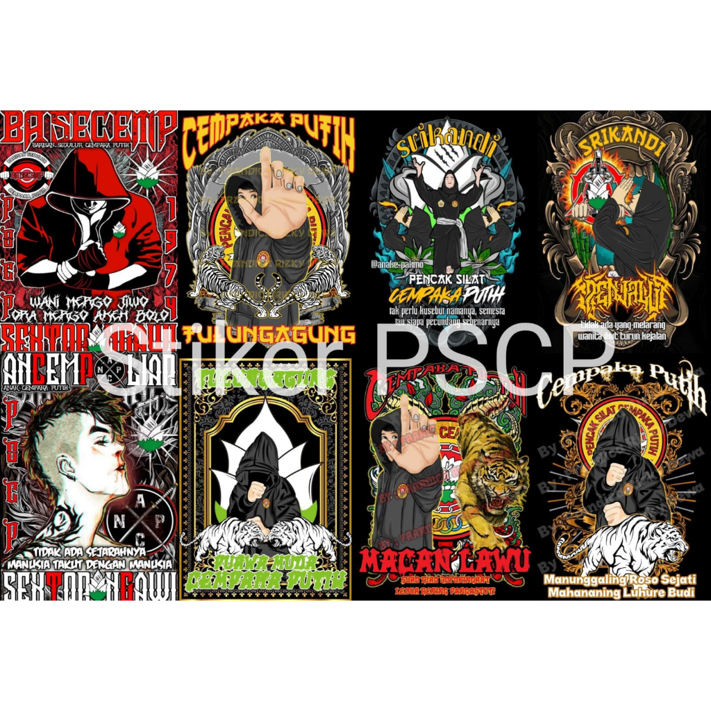 STIKER PSCP GLOSSY 8 BIJI